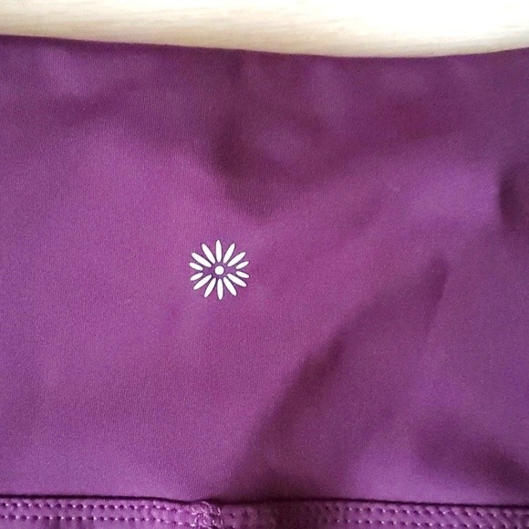 NWT Tangerine Womens 7/8 High Waist Active Rib Legging Tight Port Rose Size M - Picture 8 of 12